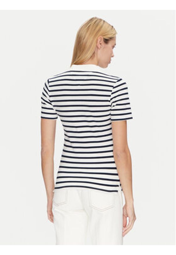 TOMMY HILFIGER - Tommy Hilfiger Polo 1985 WW0WW43225 Granatowy Slim Fit. Typ kołnierza: polo. Kolor: niebieski. Materiał: bawełna