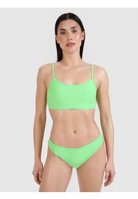 4f - 4F Góra od bikini damska - zielona S. Kolor: zielony. Materiał: materiał, włókno, syntetyk, elastan
