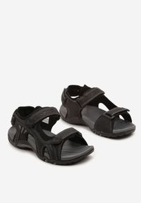 Born2be - Czarne Sandały Zapinane na Rzepy Decia. Okazja: na spacer. Zapięcie: rzepy. Kolor: czarny. Sezon: lato. Styl: elegancki