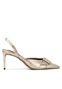 Nine West Szpilki SJ1489-6 Złoty. Kolor: złoty. Materiał: materiał. Obcas: na szpilce