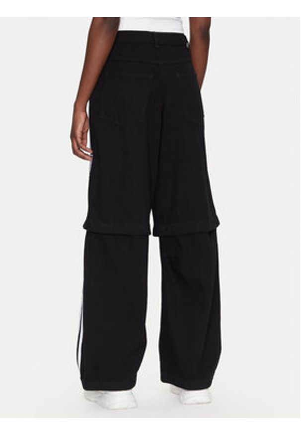 Adidas - adidas Jeansy Adibreak JD0082 Czarny Wide Leg. Kolor: czarny
