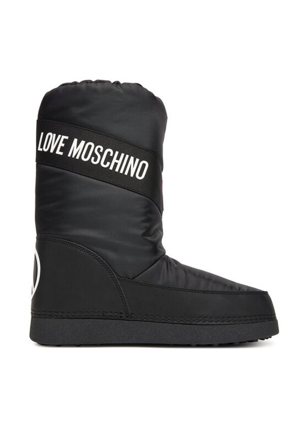 Love Moschino - LOVE MOSCHINO Śniegowce JA24032G1NISA000 Czarny. Kolor: czarny. Materiał: materiał