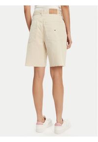 Tommy Jeans Bermudy DW0DW21646 Beżowy Regular Fit. Kolor: beżowy. Materiał: bawełna #5