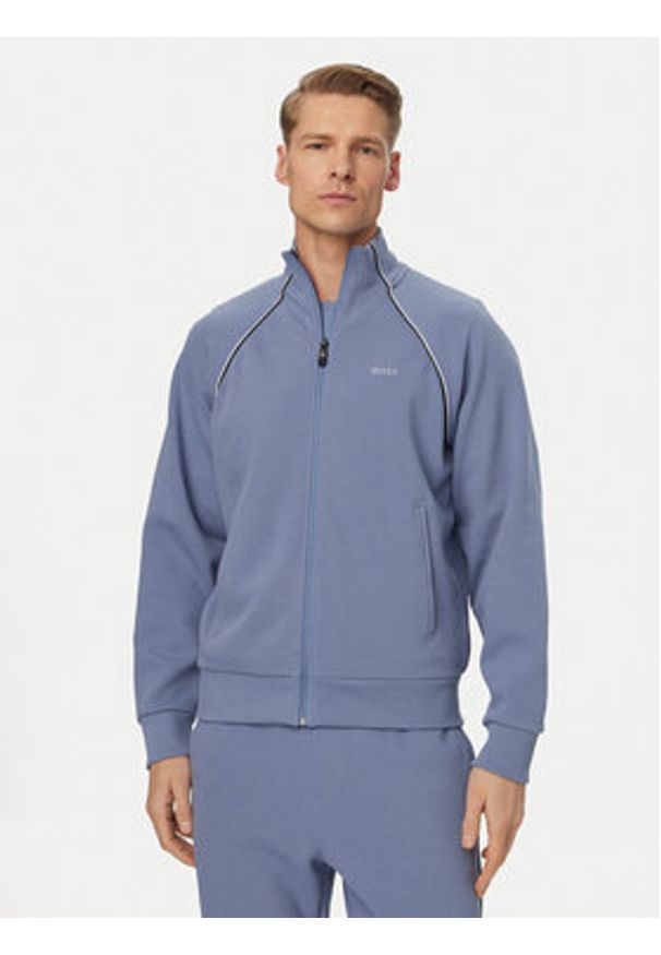 BOSS Dres 50555906 Niebieski jasny Regular Fit. Kolor: niebieski. Materiał: bawełna