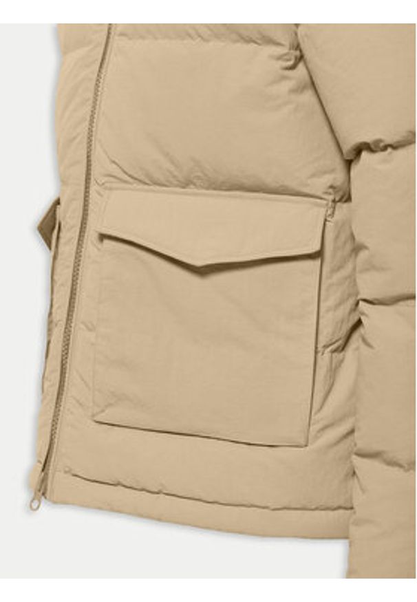 Jack Wolfskin Kurtka puchowa Nordlicht A60040 Beżowy Regular Fit. Kolor: beżowy. Materiał: syntetyk