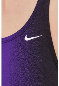 Nike - Strój kąpielowy. Kolor: fioletowy. Materiał: dzianina #2