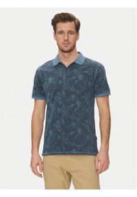 Blend Polo 20718251 Niebieski Regular Fit. Typ kołnierza: polo. Kolor: niebieski. Materiał: bawełna