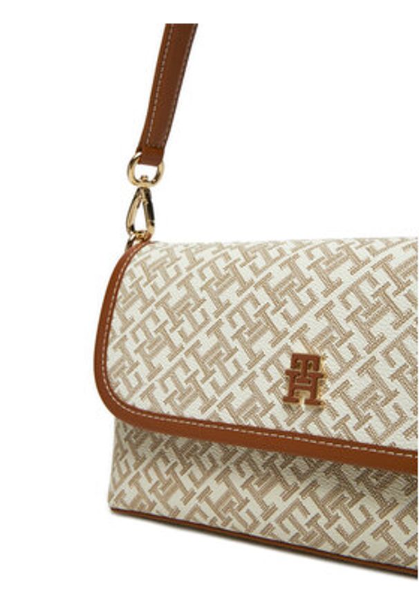 TOMMY HILFIGER - Tommy Hilfiger Torebka AW0AW17341 Beżowy. Kolor: beżowy. Materiał: skórzane