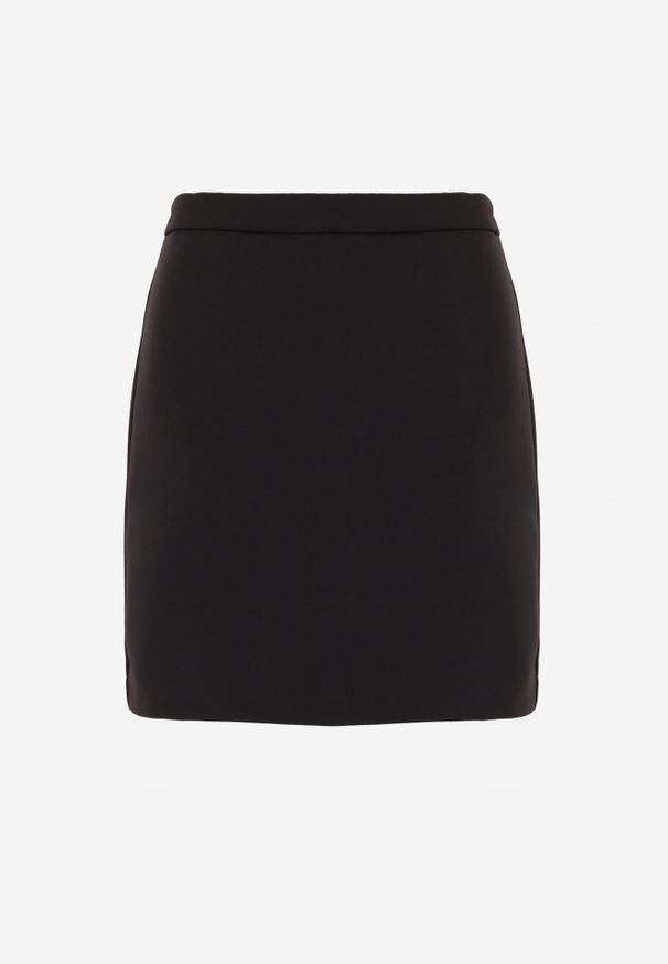 Born2be - Czarna Gładka Spódnica VICES o Ołówkowym Kroju Abilura. Okazja: na spotkanie biznesowe, do pracy, na komunię. Kolor: czarny. Wzór: gładki. Styl: biznesowy