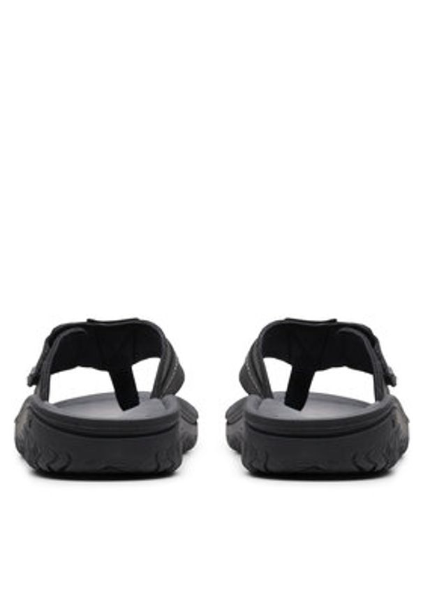 Clarks Japonki Wesley Sun 26176988 Czarny. Kolor: czarny. Materiał: skóra