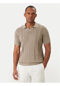 Karl Lagerfeld - KARL LAGERFELD Polo 655016 562304 Khaki Regular Fit. Typ kołnierza: polo. Kolor: brązowy. Materiał: bawełna #1