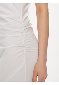 EA7 Emporio Armani Sukienka codzienna 3DTA62 TJ01Z 1100 Biały Slim Fit. Okazja: na co dzień. Kolor: biały. Materiał: bawełna. Typ sukienki: proste. Styl: casual #3
