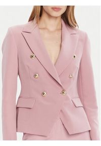 Rinascimento Marynarka CFC0126227003 Różowy Slim Fit. Kolor: różowy. Materiał: syntetyk
