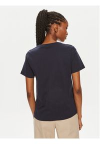 GANT - Gant T-Shirt Shield 4200200 Granatowy Regular Fit. Kolor: niebieski. Materiał: bawełna