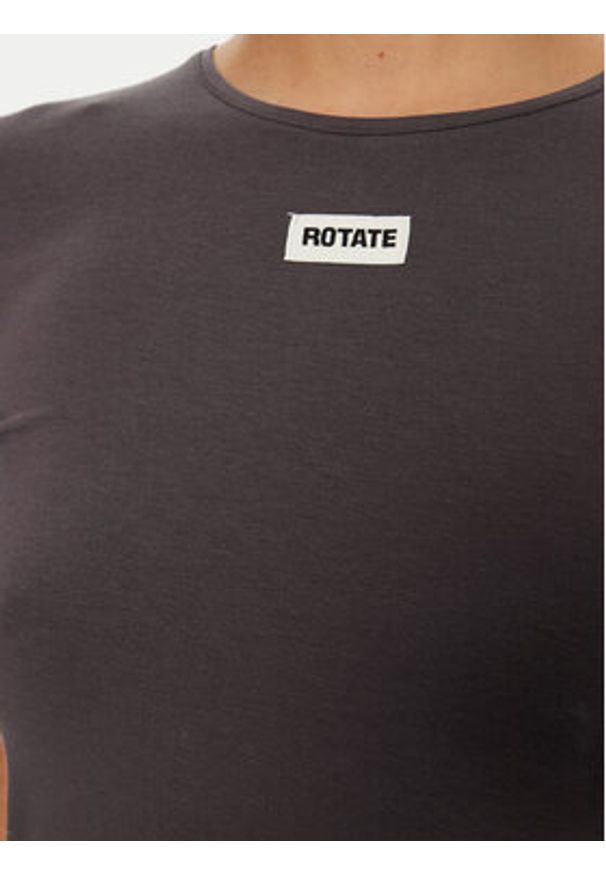 ROTATE T-Shirt 114094 Szary Regular Fit. Kolor: szary. Materiał: syntetyk, bawełna