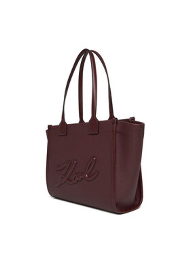 Karl Lagerfeld - KARL LAGERFELD Torebka A4W30258 Bordowy. Kolor: czerwony. Materiał: skórzane