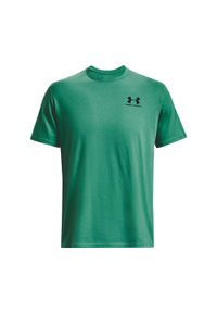 Koszulka męska Under Armour Sportstyle Left Chest. Kolor: zielony #1