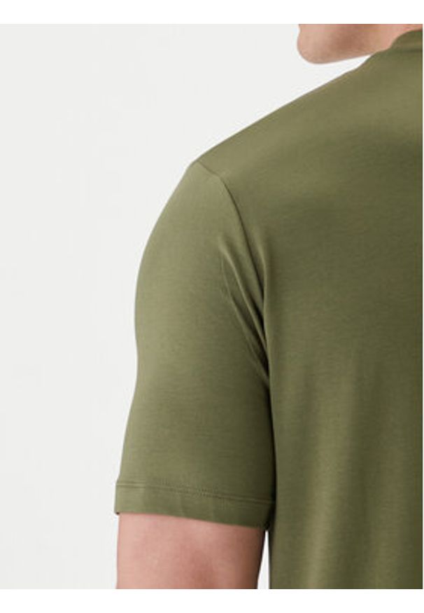 Karl Lagerfeld - KARL LAGERFELD T-Shirt 755036 562221 Zielony Loose Fit. Typ kołnierza: dekolt w karo. Kolor: zielony. Materiał: bawełna