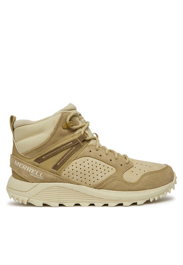 Merrell Sneakersy Wildwood Mid Ltr Wp J038298 Beżowy. Kolor: beżowy. Materiał: skóra, zamsz