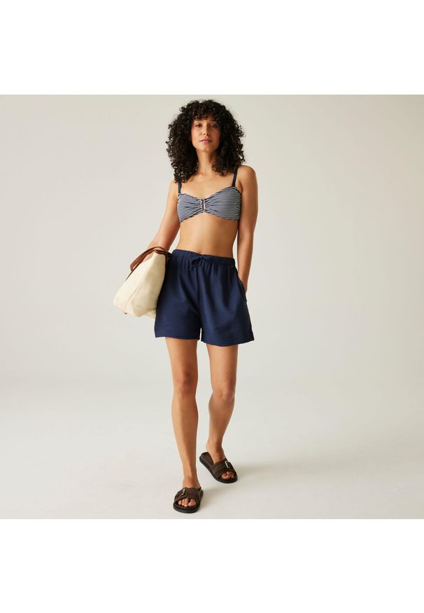 Regatta - Aceana III damska góra od stroju kąpielowego. Kolor: niebieski. Materiał: poliester