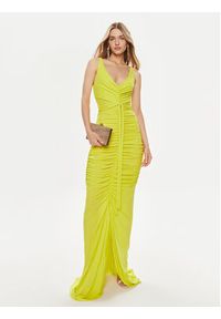 Elisabetta Franchi Sukienka wieczorowa AB-590-42E2-V780 Zielony Slim Fit. Kolor: zielony. Materiał: wiskoza. Styl: wizytowy #4