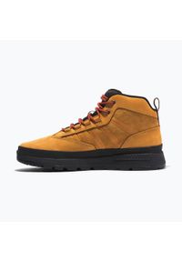 Buty męskie Timberland Euro Trekker Mid Leather. Kolor: czarny, żółty, wielokolorowy. Sezon: zima. Sport: turystyka piesza