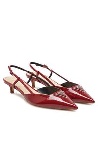 Guess Sandały FLPJSS PAF05 Czerwony. Kolor: czerwony. Materiał: skóra