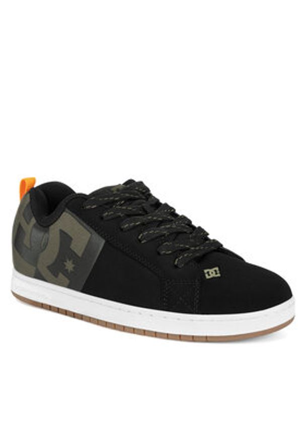 DC Sneakersy COURT GRAFFIK SQ ADYS100442-BO0 Czarny. Kolor: czarny. Materiał: skóra