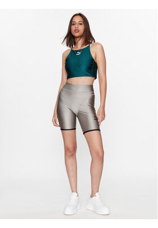 Puma Top T7 621462 Zielony Tight Fit. Kolor: zielony. Materiał: syntetyk