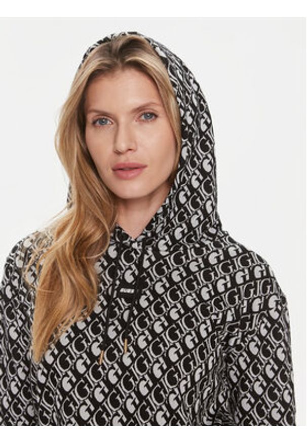 Guess Bluza Gl Logo V4RQ13 KC2X2 Czarny Regular Fit. Kolor: czarny. Materiał: syntetyk