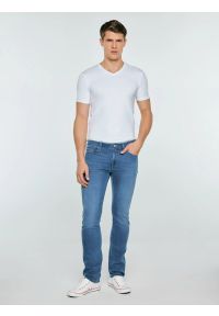 Big-Star - Jeansy męskie dopasowane niebieskie Terry 230. Stan: obniżony. Kolor: niebieski. Styl: vintage, klasyczny #3