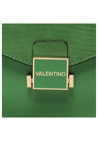 Valentino by Mario Valentino - VALENTINO Mały zielony kuferek z logo carrie satchel. Kolor: zielony