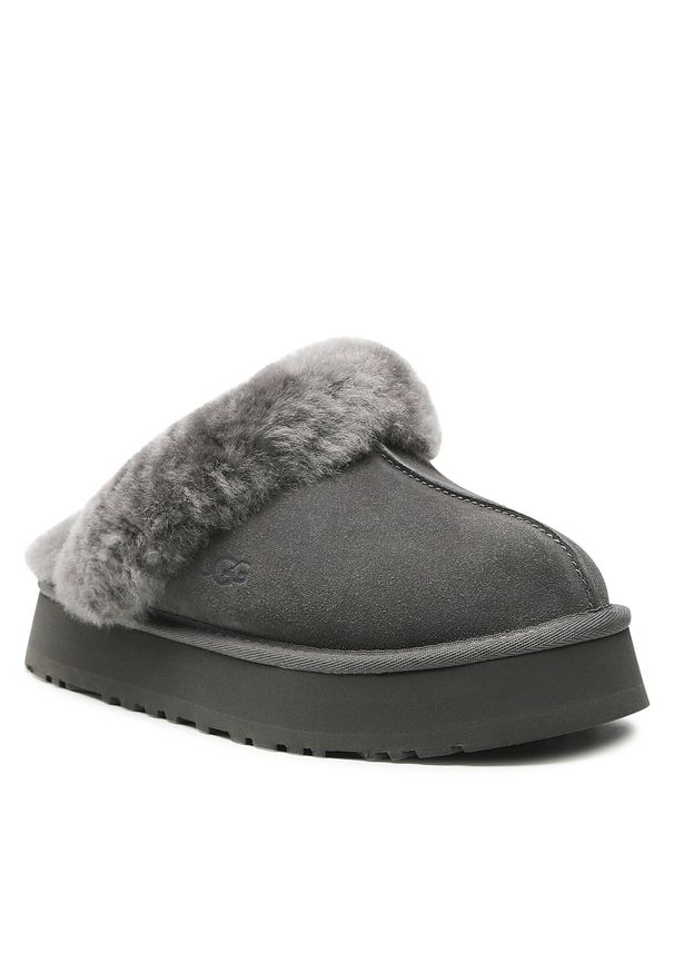 Kapcie Ugg W Disquette 1122550 Chrc. Kolor: szary. Materiał: skóra