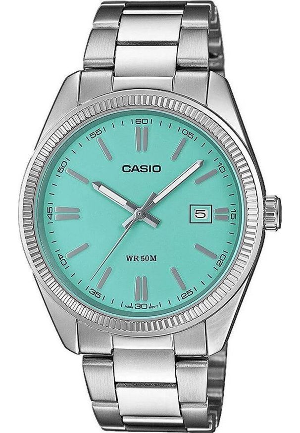 Zegarek Casio Zegarek męski Casio MTP-1302PD-2A2VEF srebrny. Kolor: srebrny