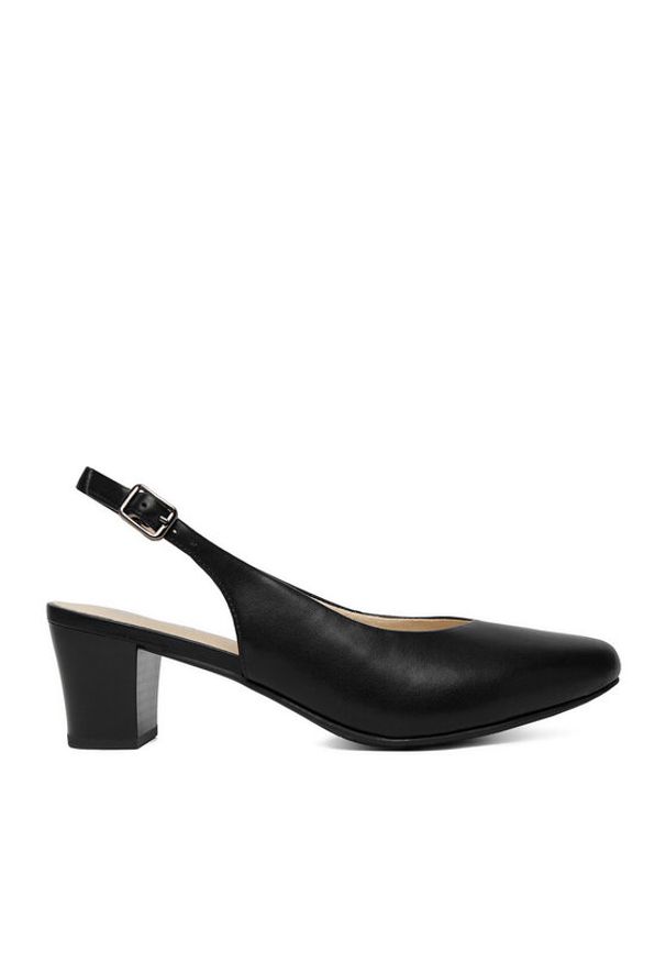 Rieker Czółenka 44651-00 Czarny. Kolor: czarny. Materiał: skóra