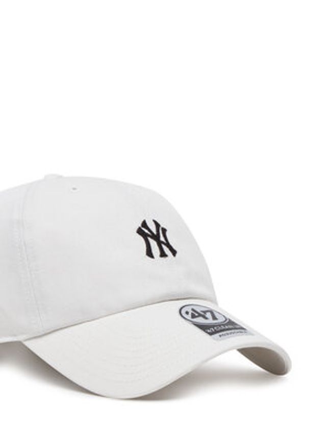 47 Brand Czapka z daszkiem MLB New York YankeesFoundation ’47 CLEAN UP B-FNDTN17GWS Biały. Kolor: biały. Materiał: materiał, bawełna