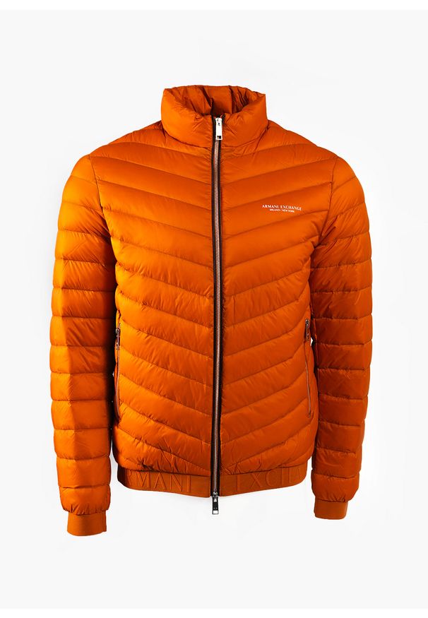 Armani Exchange - Kurtka męska ARMANI EXCHANGE 8NZB52-ZNW3Z-6484. Okazja: do pracy, na co dzień, na spacer. Kolor: pomarańczowy. Styl: casual