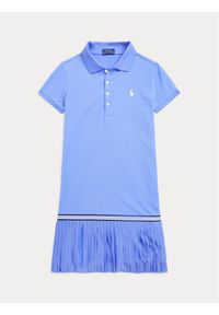 Polo Ralph Lauren Sukienka letnia 313862334005 Niebieski Regular Fit. Typ kołnierza: polo. Kolor: niebieski. Sezon: lato