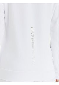 EA7 Emporio Armani Bluza 8NTM35 TJTXZ 0101 Biały Regular Fit. Kolor: biały. Materiał: bawełna
