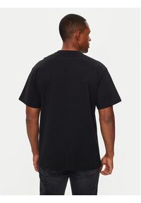 Versace Jeans Couture T-Shirt 77GAHE05 CJ00E Czarny Regular Fit. Kolor: czarny. Materiał: bawełna