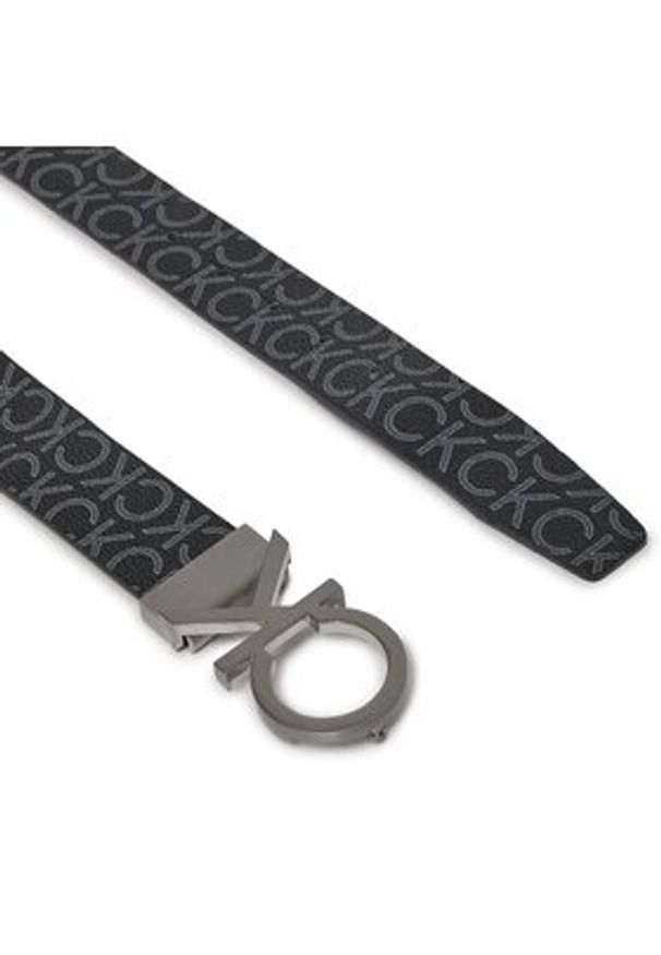 Calvin Klein Pasek Męski Ck Rev.Adj. New Mono Belt 3.5Cm K50K510075 Czarny. Kolor: czarny. Materiał: skóra