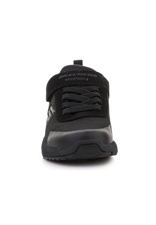 skechers - Buty do chodzenia dla dzieci Skechers Dynamic Tread. Zapięcie: rzepy. Kolor: czarny. Materiał: materiał, syntetyk, tkanina. Szerokość cholewki: normalna. Sport: turystyka piesza
