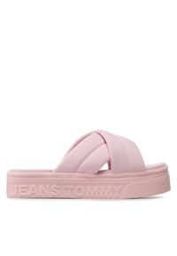 Tommy Jeans Klapki Fltfrm Sandal EN0EN02116 Różowy. Kolor: różowy. Materiał: materiał