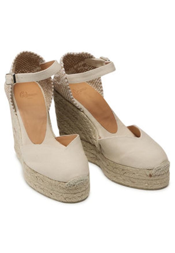 Castañer Espadryle Chiarita/8ED/001 020983-203 Beżowy. Kolor: beżowy. Materiał: materiał