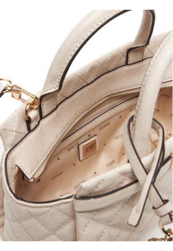 Guess Torebka Idra HWGG81 57050 Beżowy. Kolor: beżowy. Materiał: skórzane
