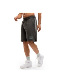 SIROKO - Męskie sportowe krótkie spodenki Lifestyle Siroko IBZ Bang Gray. Kolor: szary. Materiał: dresówka, materiał. Długość: krótkie. Sezon: lato. Sport: fitness #1