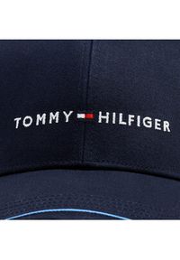 TOMMY HILFIGER - Tommy Hilfiger Czapka z daszkiem Th Skyline Cotton 6 Panel Cap AM0AM12304 Granatowy. Kolor: niebieski. Materiał: materiał