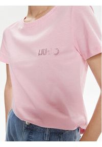 Liu Jo T-Shirt Moda M/C MA4395 J6308 Różowy Regular Fit. Kolor: różowy. Materiał: bawełna