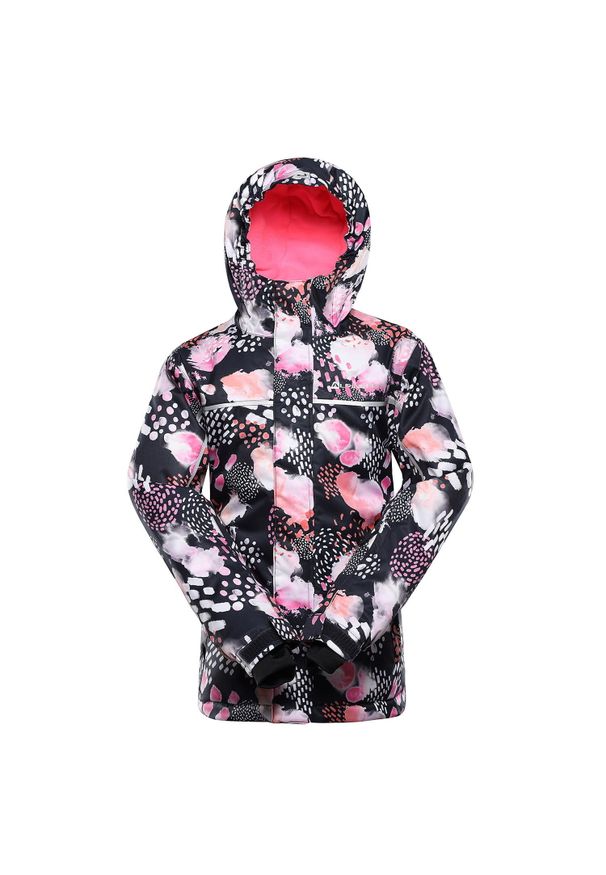 ALPINE PRO - Kurtka dziecięca narciarska 10.000 Alpine Pro Kiwero. Kolor: różowy. Sezon: zima. Sport: narciarstwo