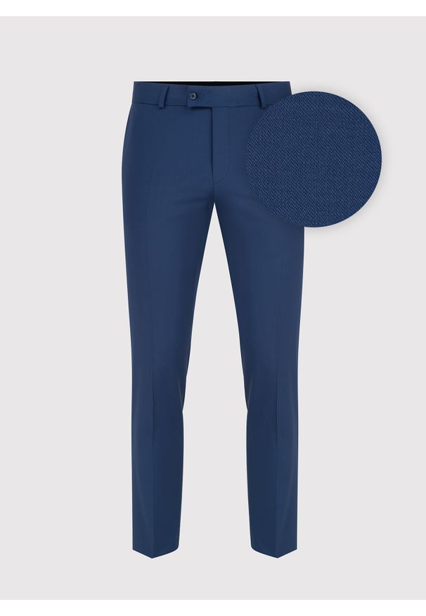 Pako Lorente - PAKO LORENTE – Wełniane spodnie garniturowe w kolorze niebieskim. Kolor: niebieski. Materiał: wełna. Styl: elegancki